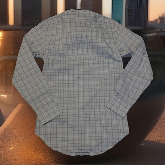 J Crew Performance Shirt Men XS Blue Plaid Slim Fit Button Down Preppy Shirt $98 - Picture 2 of 9